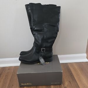 Style & Co. | Sleek Black Tall Boots